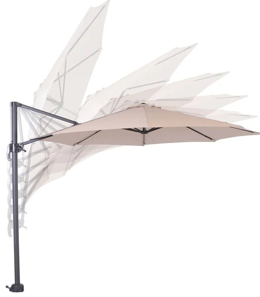 Garden Impressions Hawaii zweefparasol S Ø300 cm ecru