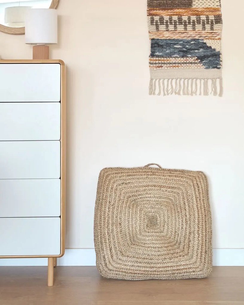 Kave Home - Jute Vloerpalletkussen Abir