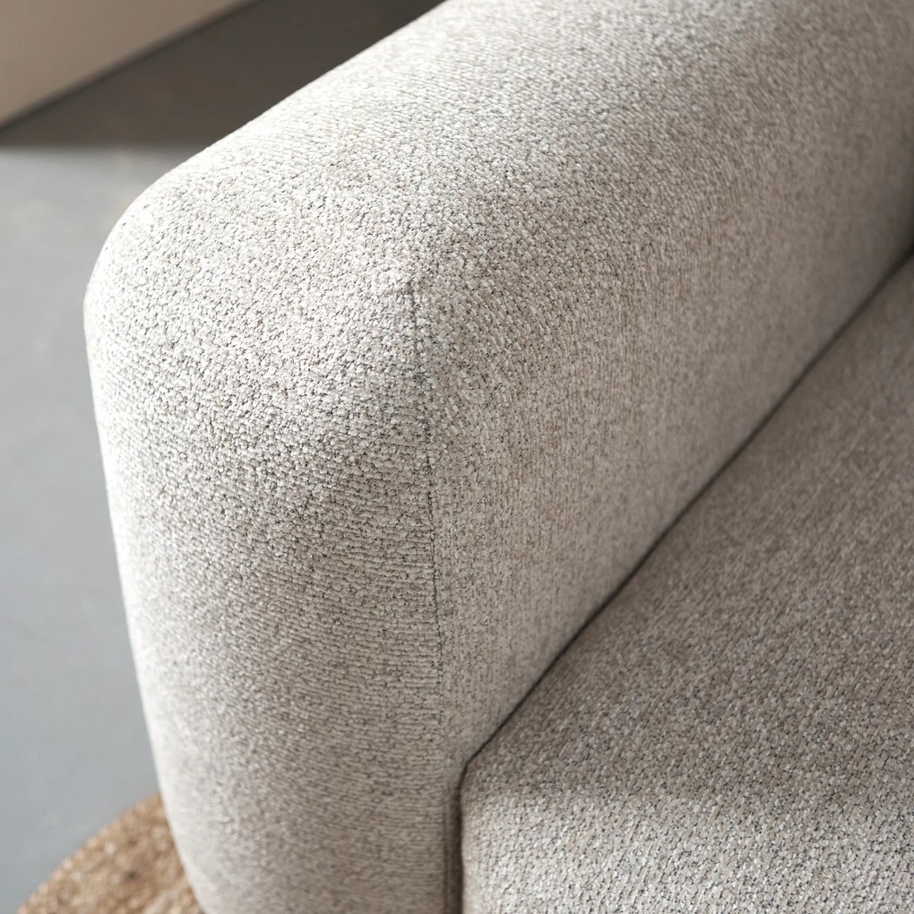 PEPP Interiors Soul Beige Hoekbank Met Ottoman Rechts