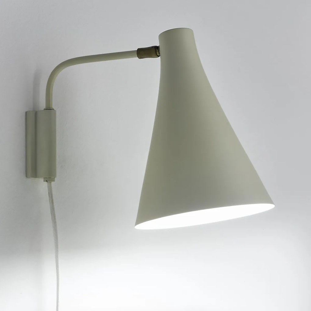 Scharnierende metalen wandlamp, Jameson