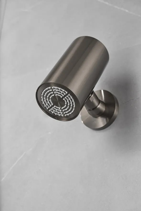 Mueller Be hoofddouche rond gunmetal PVD
