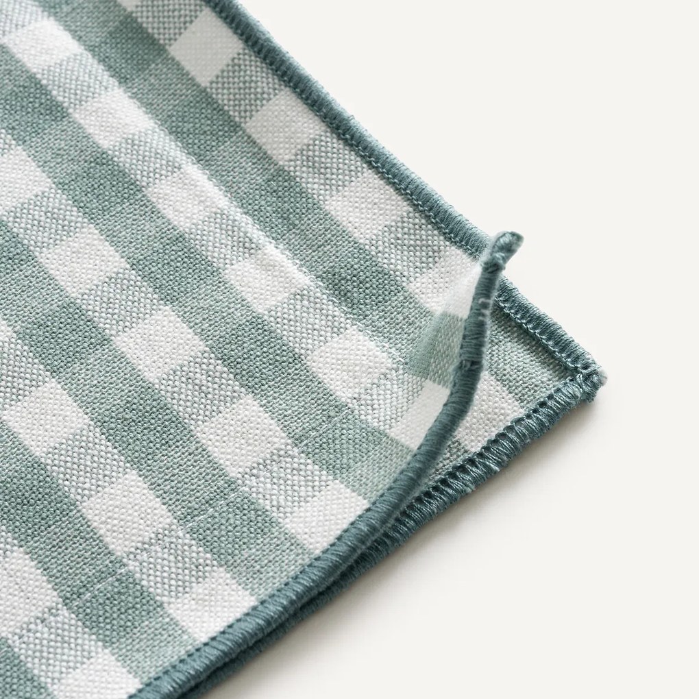 Set van 2 placemats, 30% gerecycled katoen, geweven-geverfd, Soizic