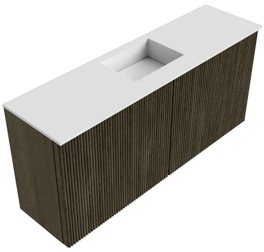 Mondiaz Joya 90cm toiletmeubel shadow met wastafel faye midden 1 kraangat talc