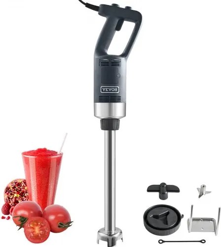 VEVOR Staafmixer 750W, Hoogwaardige staafmixer met instelbare snelheden, Multifunctionele staafmixer van roestvrij staal 755 mm, Afneembare roerstaaf, Inclusief wandhaak en vervangende meskop