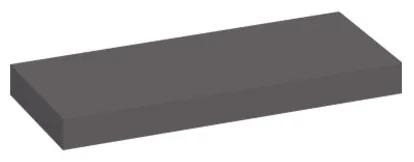 Royal plaza Intent wandplank met blinde bevestiging 60x15x3.2cm donker grijs