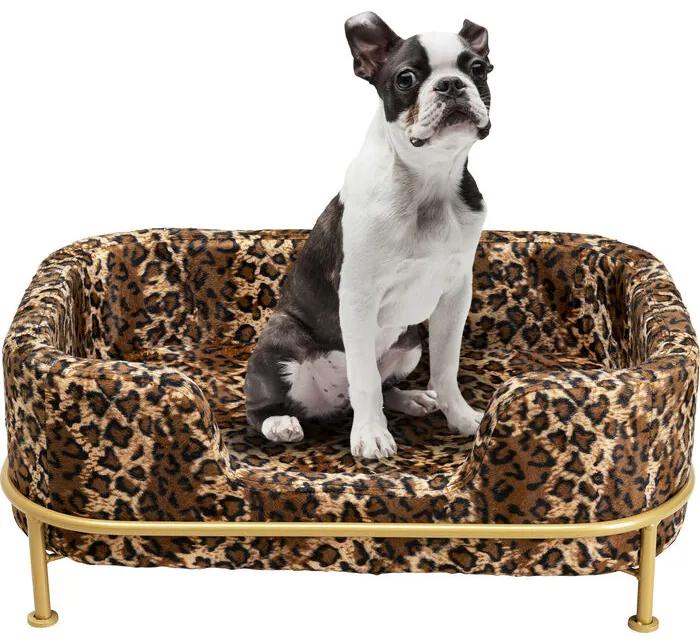 Kare Design Dog Bed Diva Leo Hondenmand - Fluweel Panterprint
