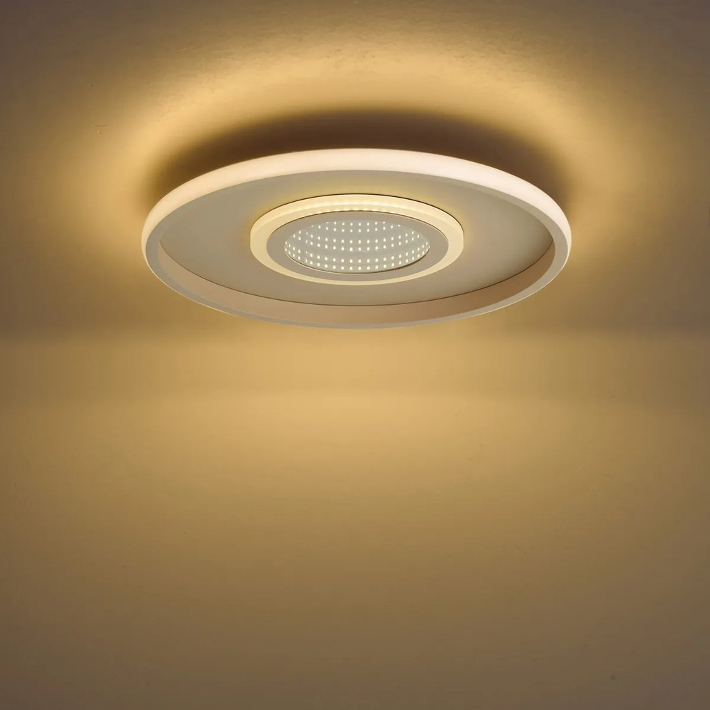 Moderne plafondlamp wit incl. LED 3-way switch - Frini