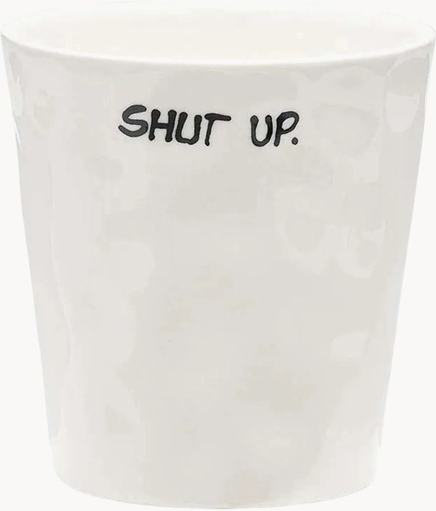 Koffiekopje Shut Up van keramiek
