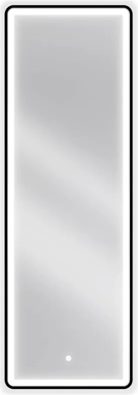 Mexen Coro badkamer spiegel verlicht 50 x 150 cm, LED 6000K, anti-condens, zwarte rand - 9817-050-150-611-70