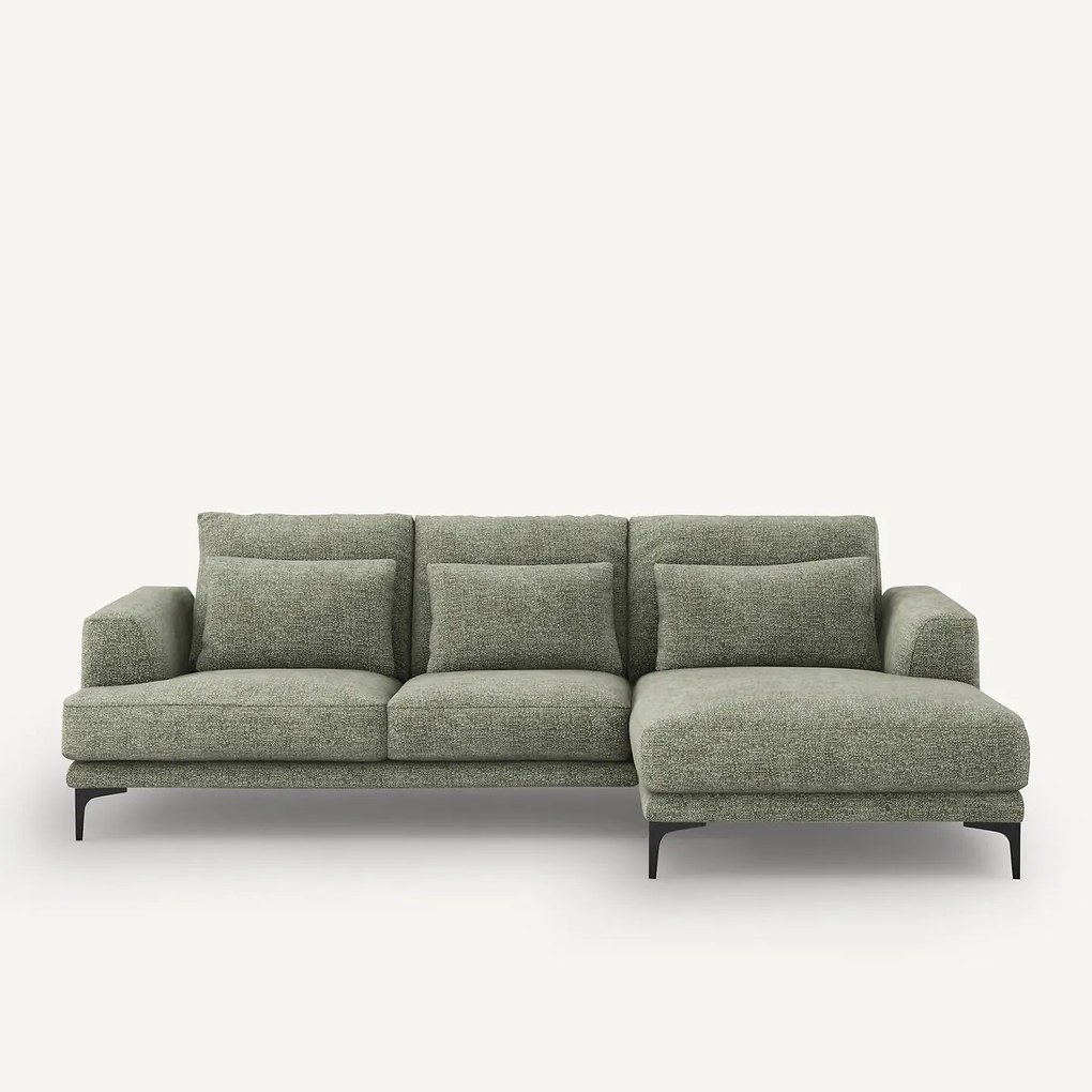 Zitbank met hoek rechts in geweven katoen, Marsile