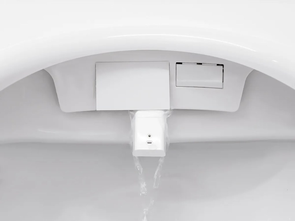 Clou Clever douche wc met turboflush en softclose zitting wit glans