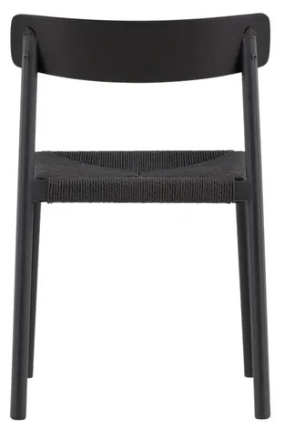 Jörn Eetkamerstoel - Kenjy  - Zwart - Hout en Rotan - Jörn