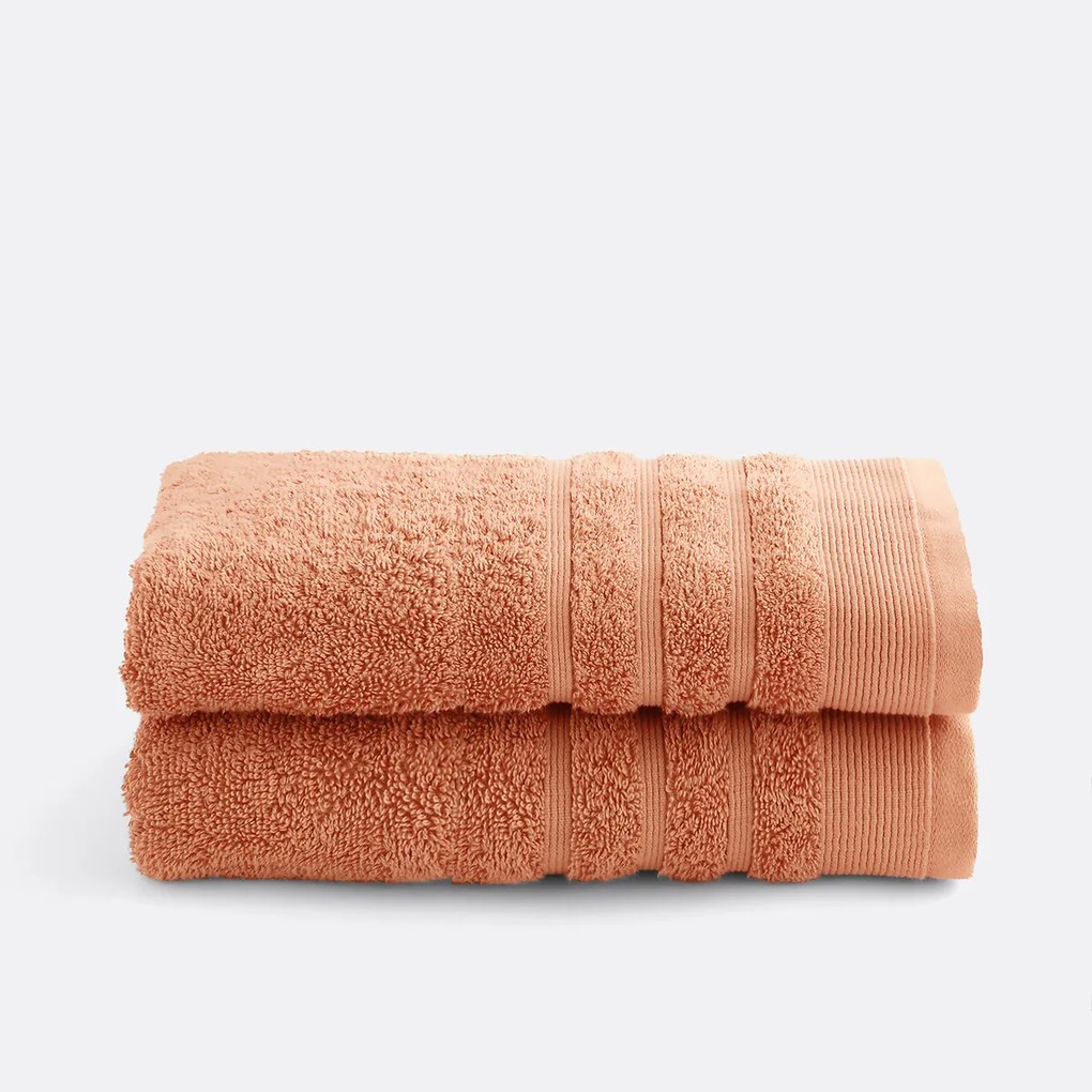 Set van 2 handdoeken in badstof 600 g/m2, Zavara