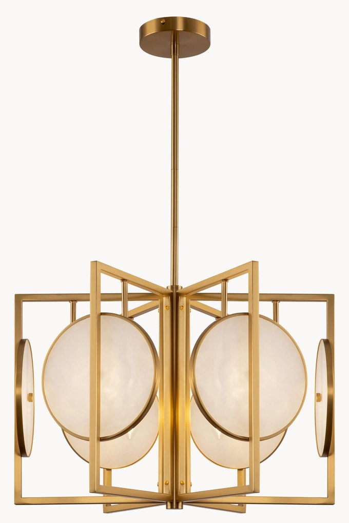 Hanglamp Marmo van marmer en metaal