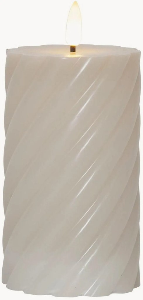 Set van 2 LED-blokkaarsen Flamme Swirl Votive met timerfunctie