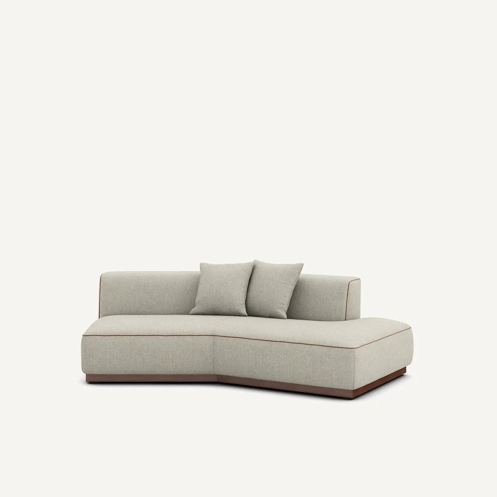 Rechte halve bank in tweed, JACOPO