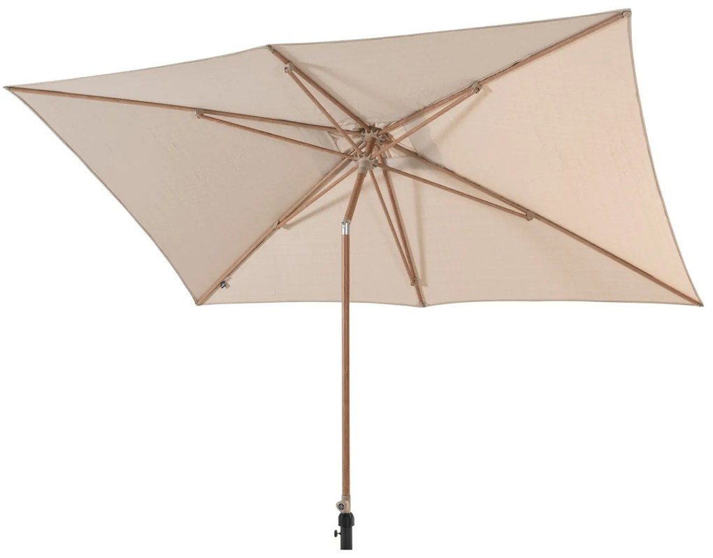 4-Seasons Outdoor Azzurro stokparasol 200x300 cm - Woodlook/Sand
