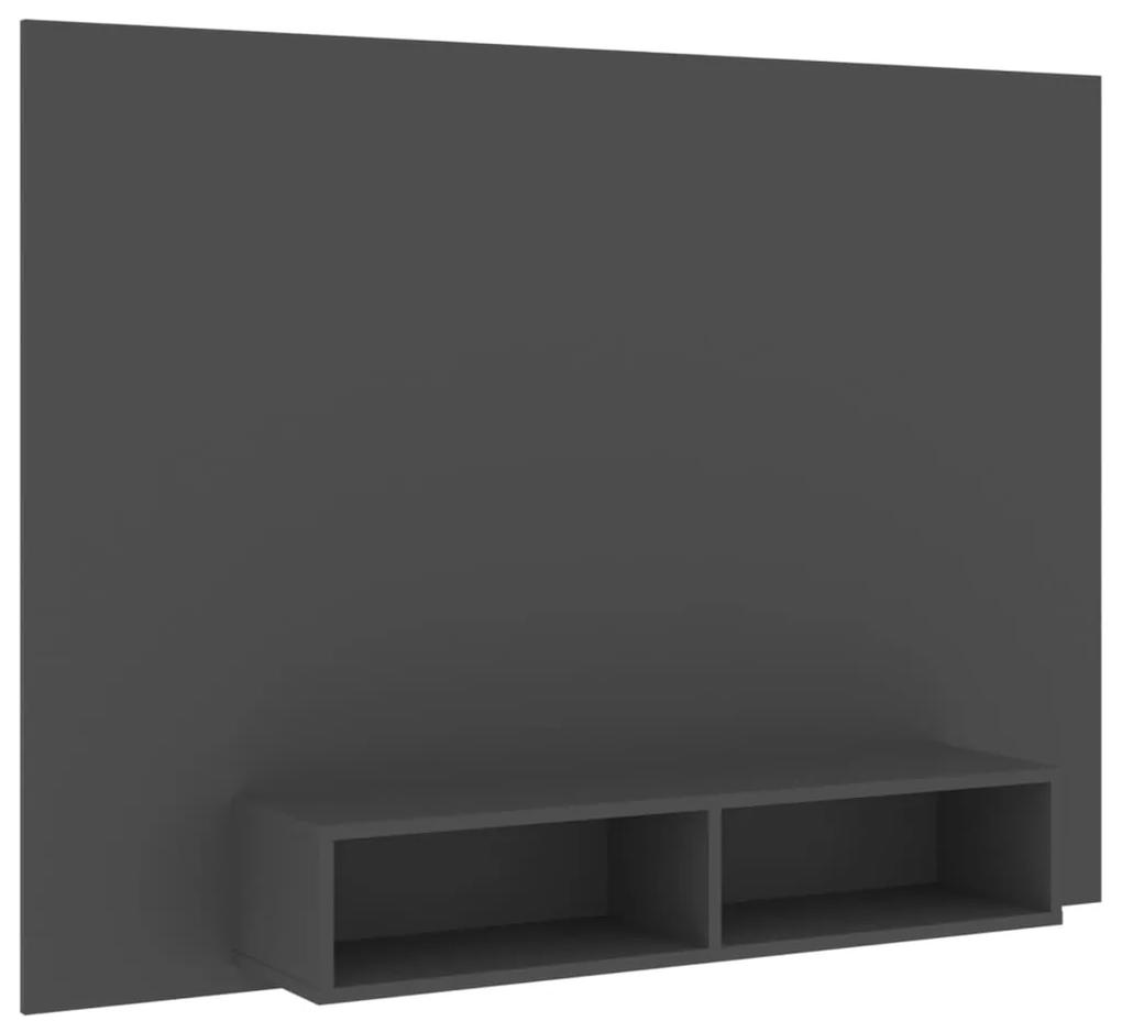 vidaXL Tv-wandmeubel 135x23,5x90 cm spaanplaat grijs