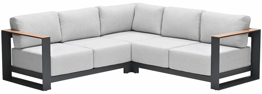Garden Impressions Malakka loungebank 3-delig - light teak look