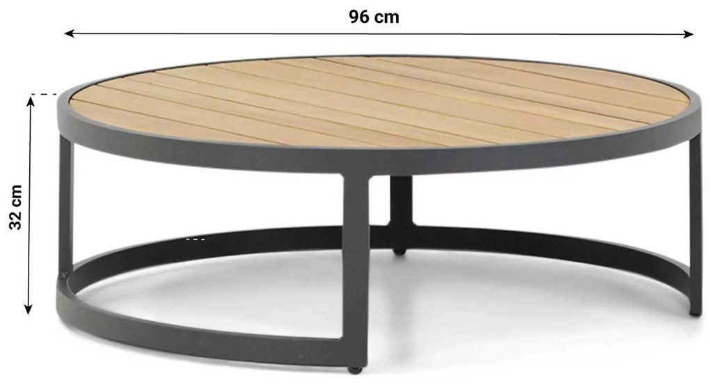 Hoek loungeset 5 personen Aluminium/Rope Taupe Coco Romeo/Westfield