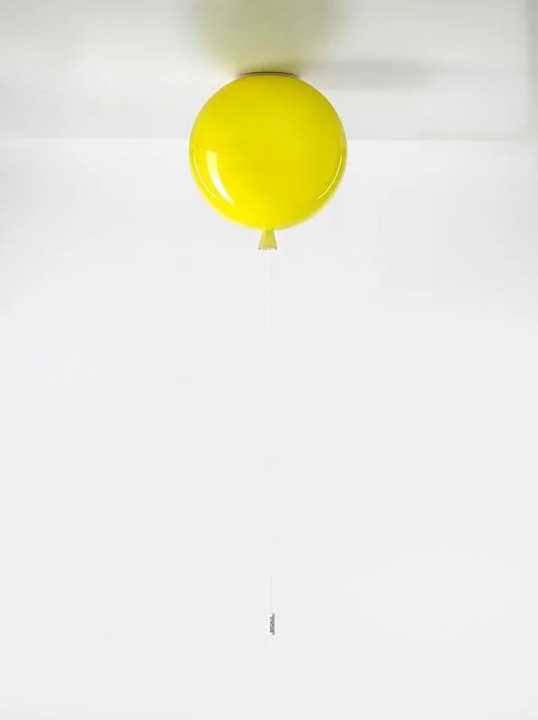 Brokis - Plafondlamp Memory Geel glanzend / Zilver Glas