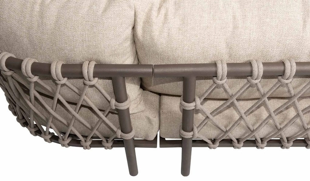 4 Seasons Outdoor Ezra hoek loungebank XL terre met loungetafel LoungebankLoungeset   bruin weerbestendig