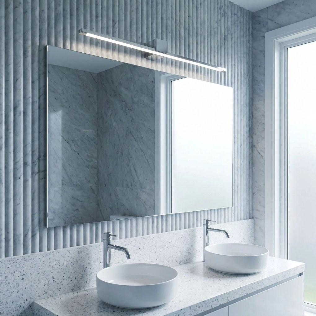 Badkamer LED-wandlamp SWE042-1W 80 cm Chrome