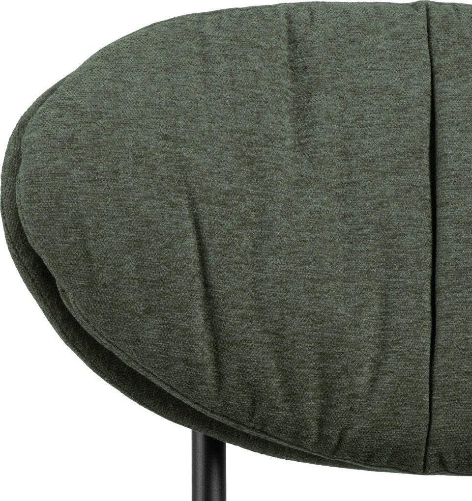 SOPHIA Groen (stof Apia 352)/zwart onderstel - RELAXFAUTEUIL STOEL VOOR DE WOONKAMER/HET KANTOOR MET BEKLEDING