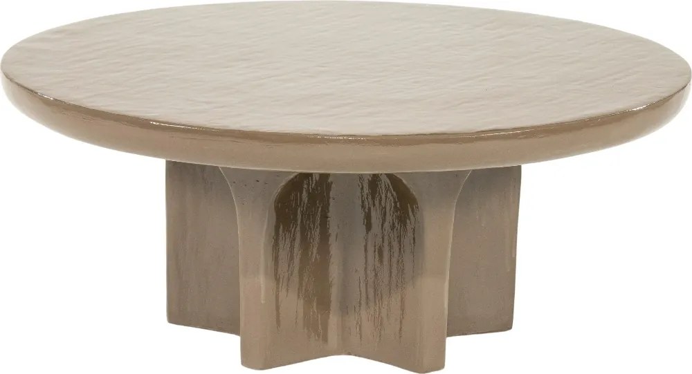 Ronde Glanzende Salontafel - 80 X 80cm.