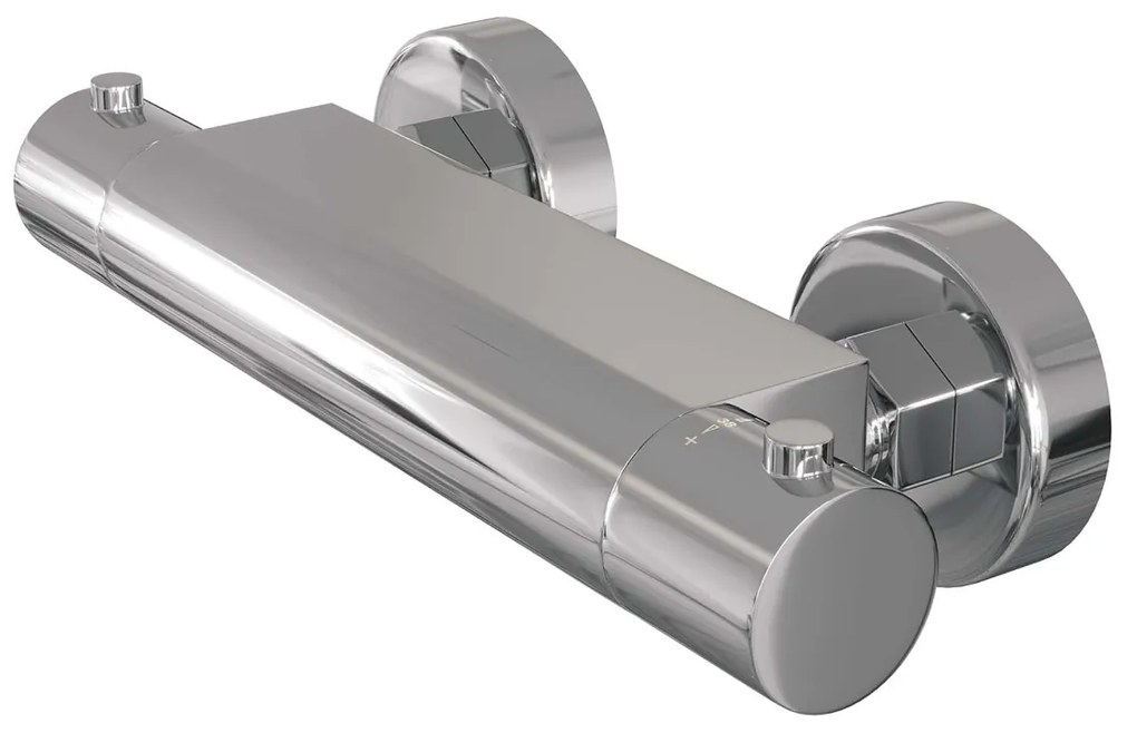 Brauer Chrome Edition thermostatische doucheset met glijstang en staafhanddouche chroom