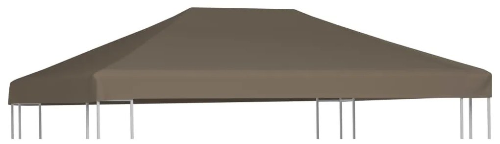 vidaXL Prieeldak 310 g/m² 3x3 m taupe