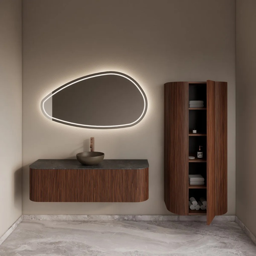 Gliss Design Alluro kolomkast 160cm walnut