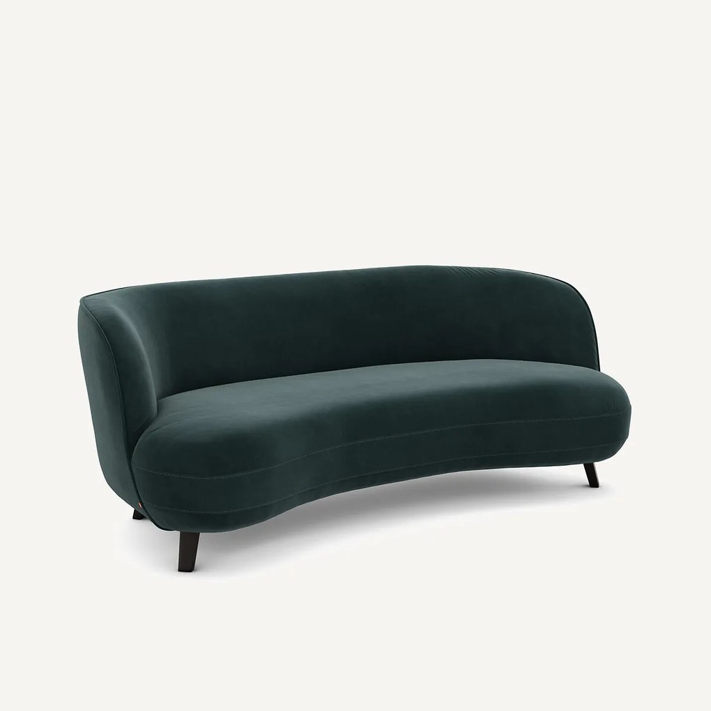 Bank in fluweel, Rosebury design E. Gallina