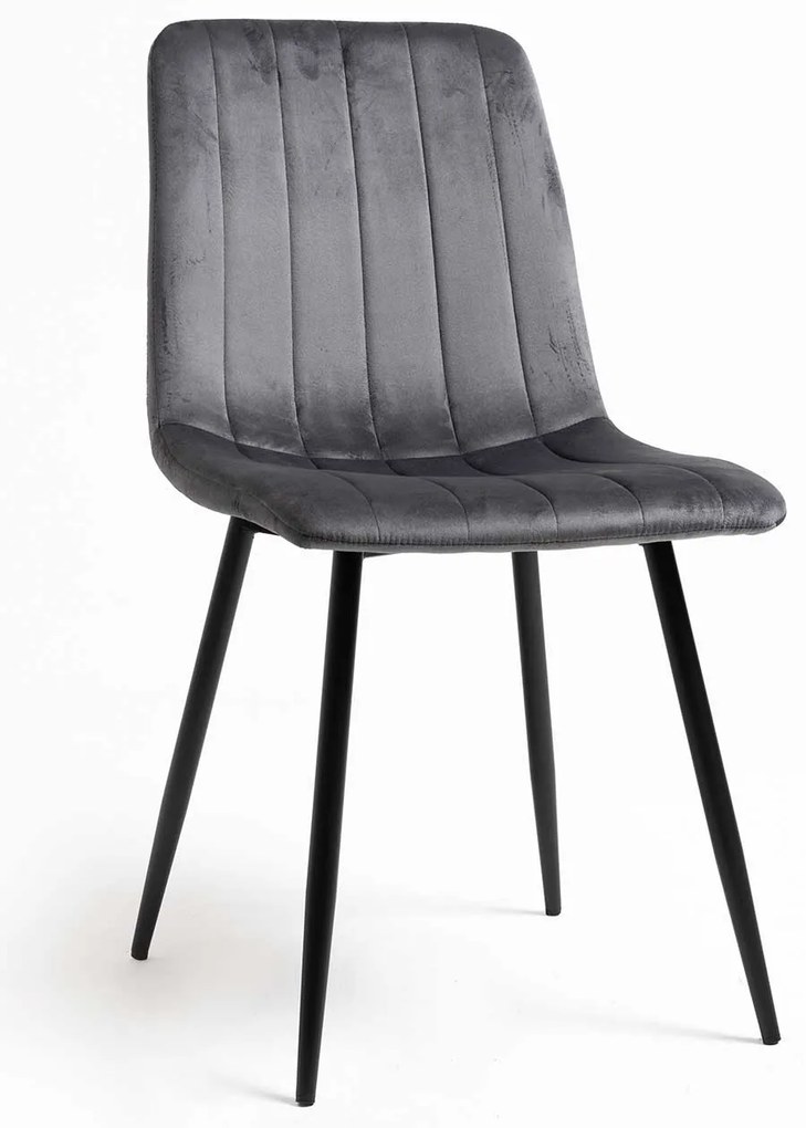 Fluwelen Miller Black Stoel