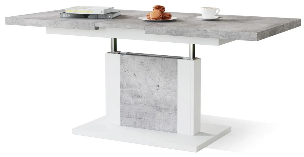 ORION beton / wit, salontafel