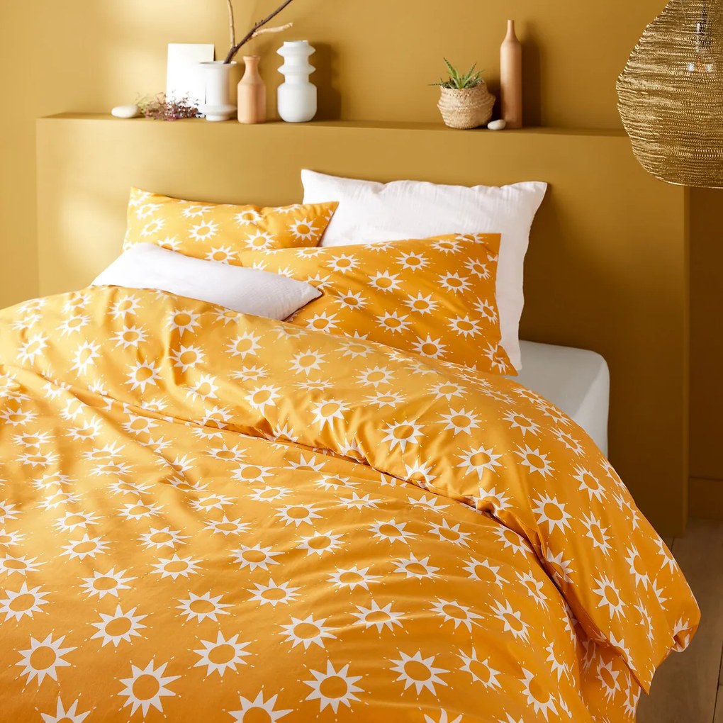 Bedset in katoen met rechthoekige sloop, Soleil