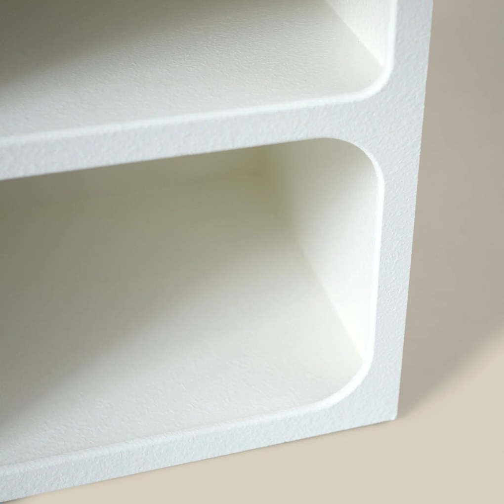 Organisch Nachtkastje Wit - 45x40x55cm.