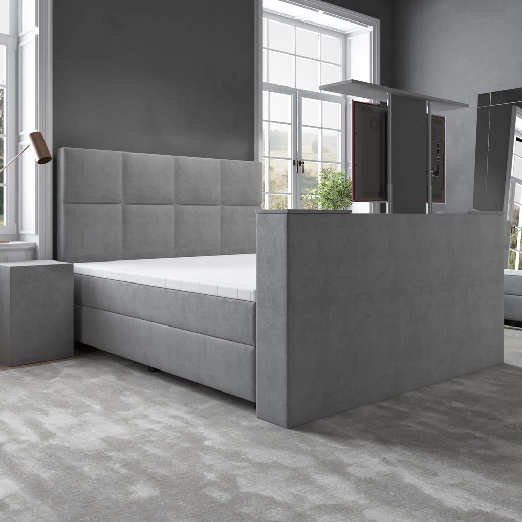 Boxspring BIG Mondriaan met TV-lift