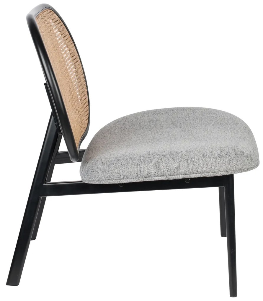 Zuiver Spike Webbing Retro Fauteuil Rotan Webbing Grijs