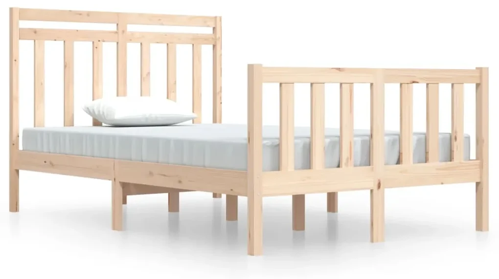 vidaXL Bedframe massief hout 120x190 cm 4FT Small Double
