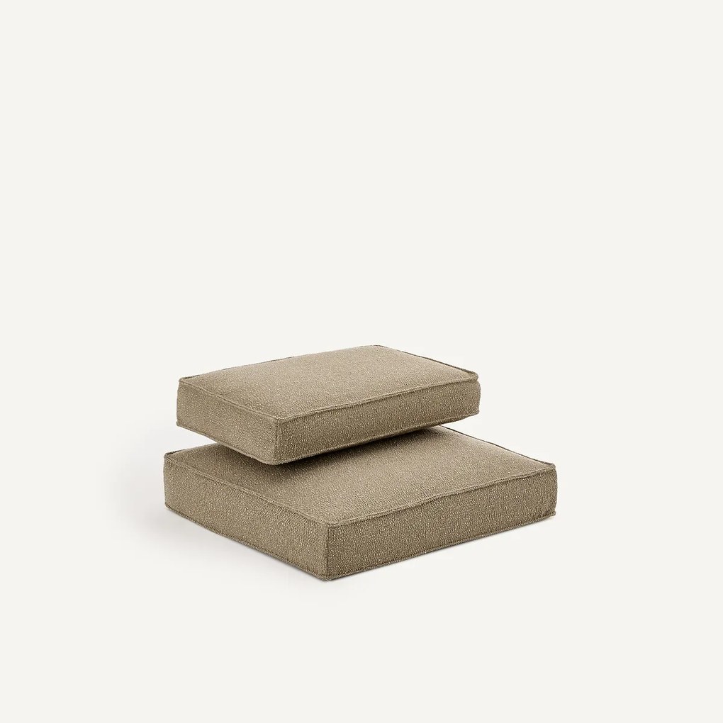 Kussens van structuurstof, 30% wol, voor fauteuil DILMA