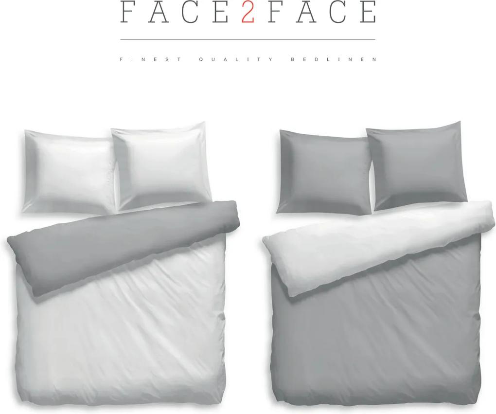 Heckett Lane | Preston Dbo DF / 200x220 wit, zilverkleuriggrijs dekbedovertrekken 100% katoen perkal bed & bad beddengoed
