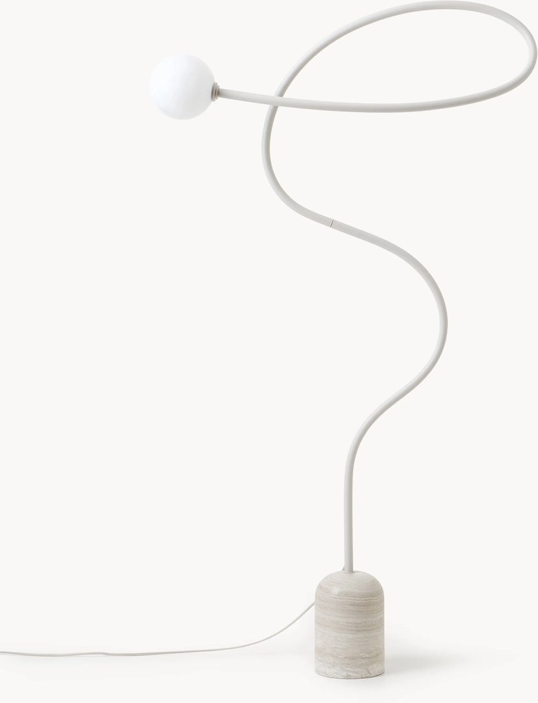 Vloerlamp Alina met marmeren voet