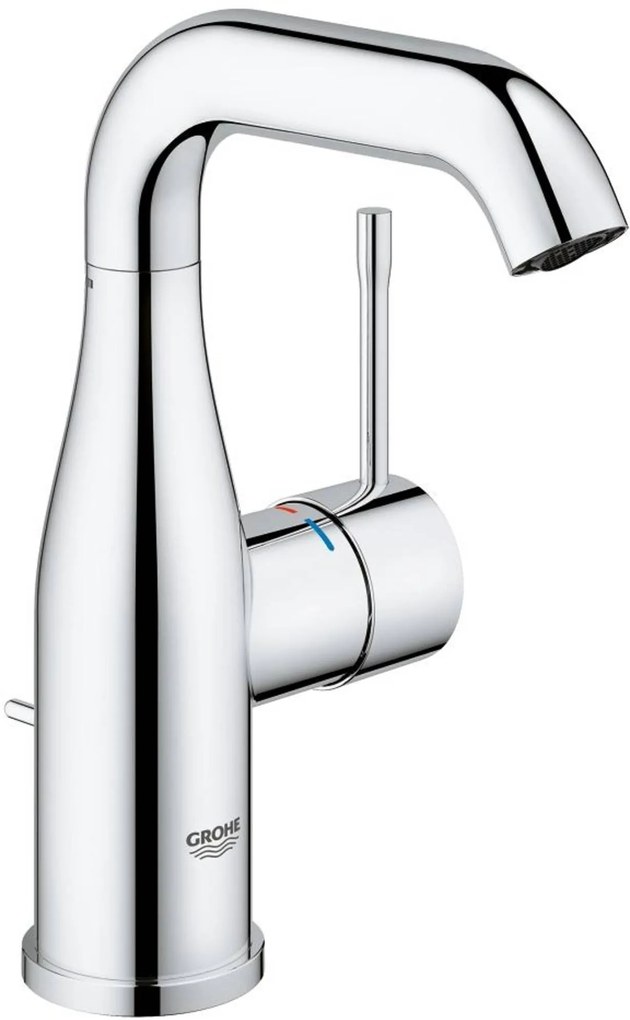 Grohe Essence New M-size wastafelkraan met waste Chroom