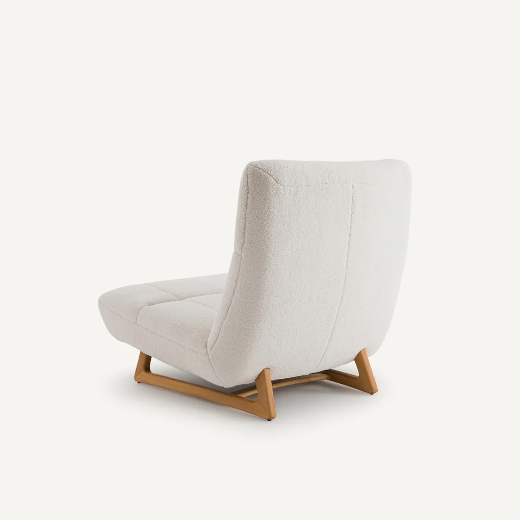 Fauteuil tricot in sherpa, Lafar