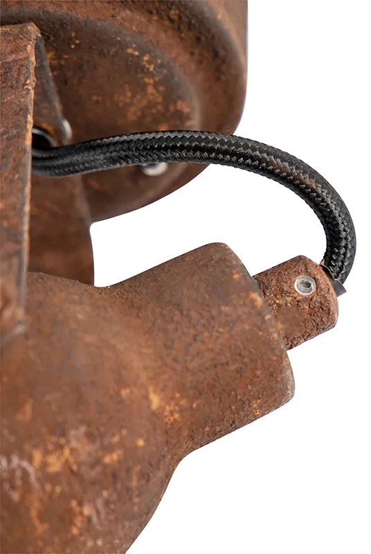 Industriële spot roestbruin draai- en kantelbaar - Sorra