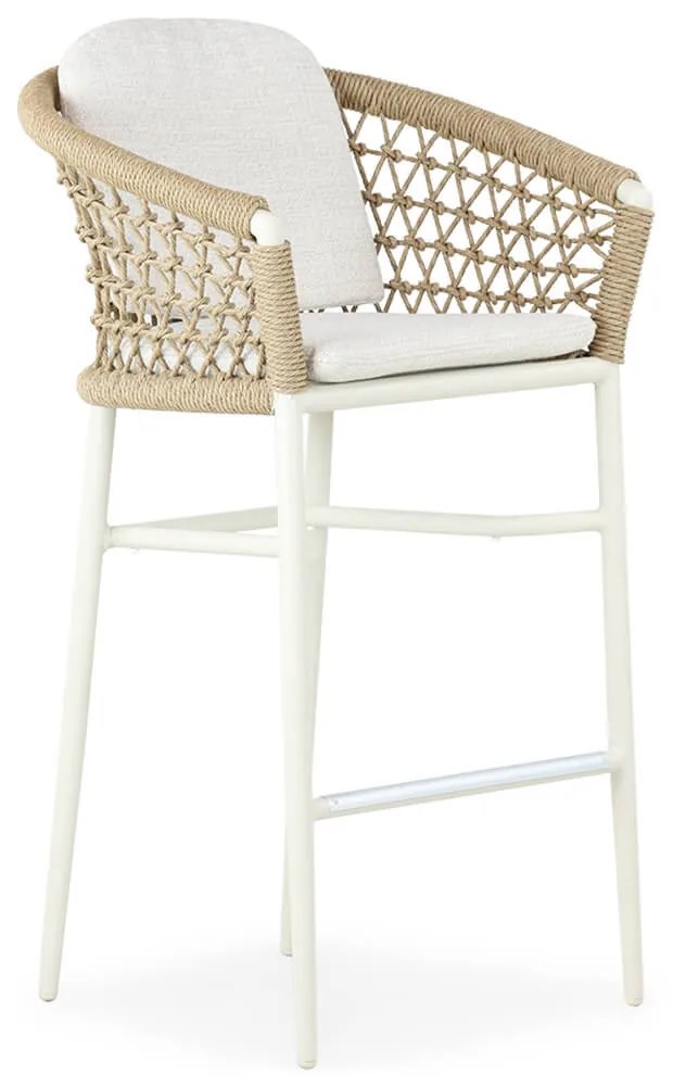 Barset 70 cm Aluminium/wicker Taupe 2 personen Coco Bali/Como