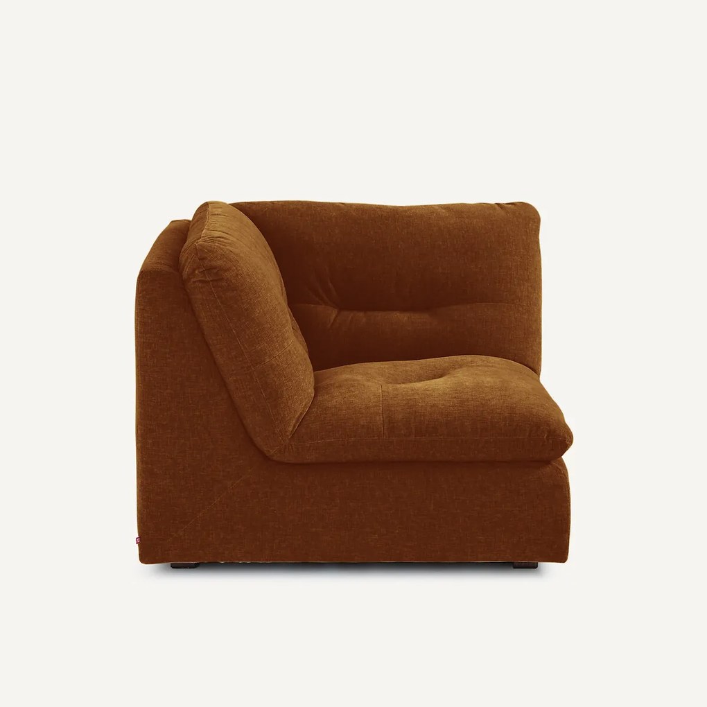 Modulaire 90° hoek in chenille fluweel, GIULIANO