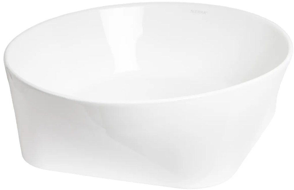 Kerra KR919 waskom rond glans wit 40x40x14cm