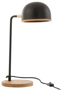 Tafellampen Zwart J-line  LAMPE DE BUR EVY MET/BS NO/NA (23x18x48cm)